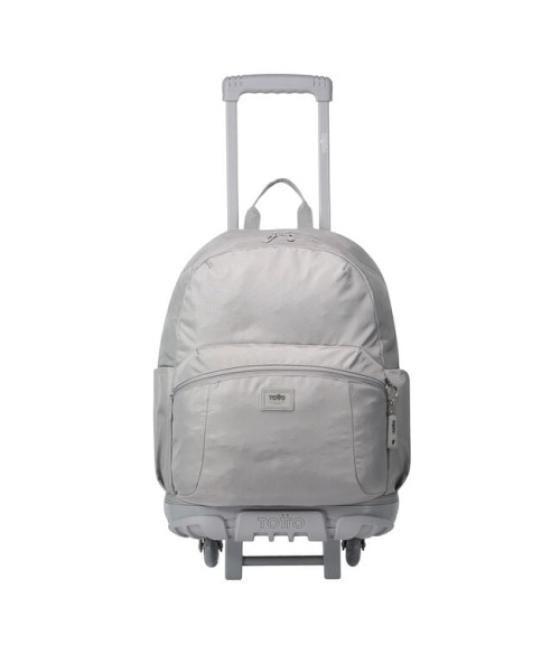 Mochila escolar con ruedas color gris - trik totto ma03tki003-23100-g78