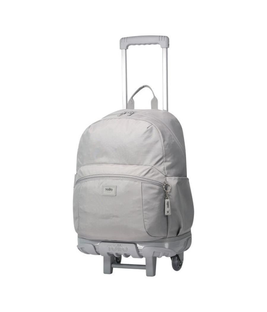 Mochila escolar con ruedas color gris - trik totto ma03tki003-23100-g78