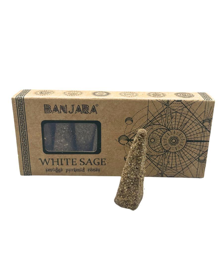 Conos piramidales Banjara Smudge - Trigo blanco