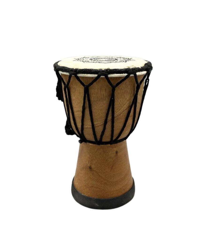 Tambor Djembe hecho a mano con tapa ancha - 15 cm