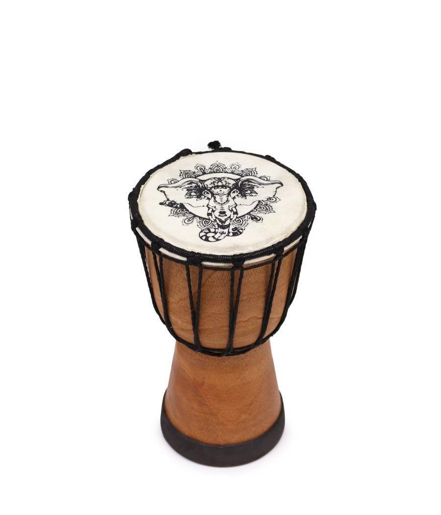 Tambor Djembe hecho a mano con tapa ancha - 20cm