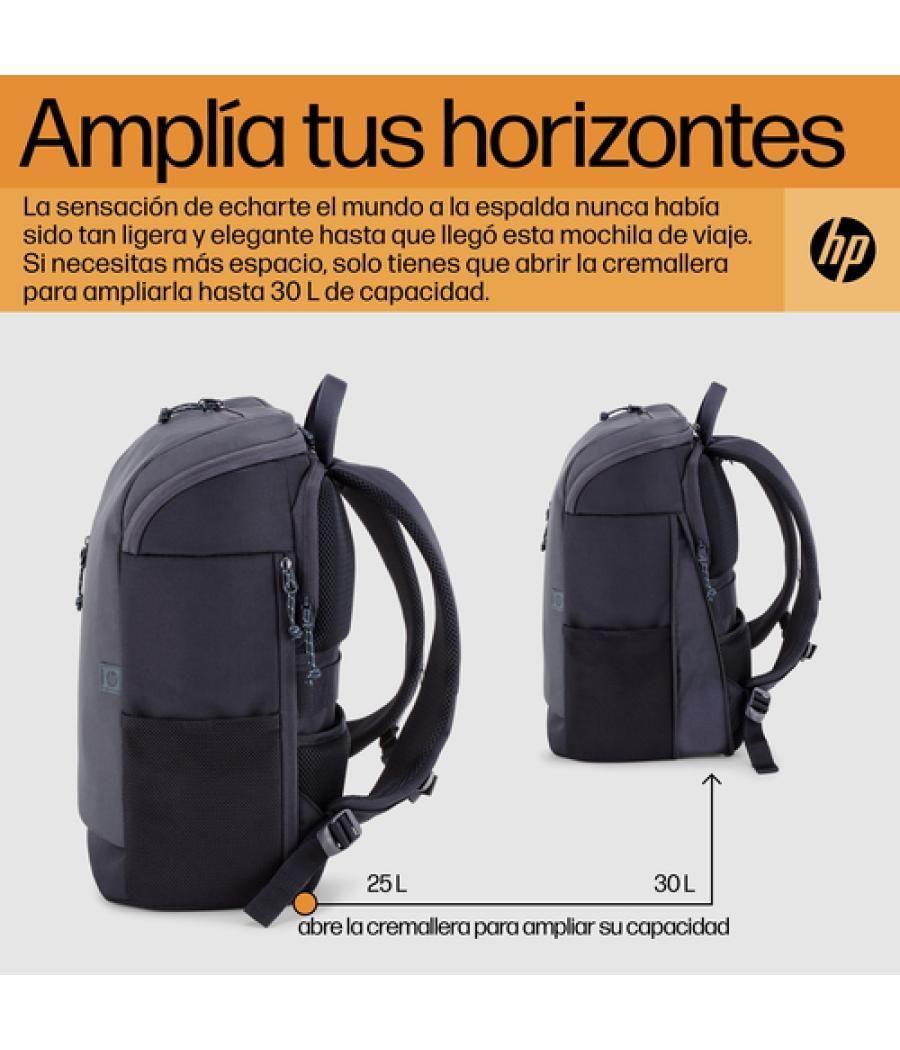 HP Mochila para portátil Travel de 15,6 pulgadas y 25 litros gris hierro