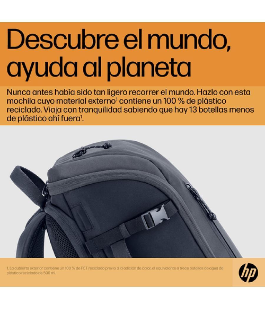 HP Mochila para portátil Travel de 15,6 pulgadas y 25 litros gris hierro