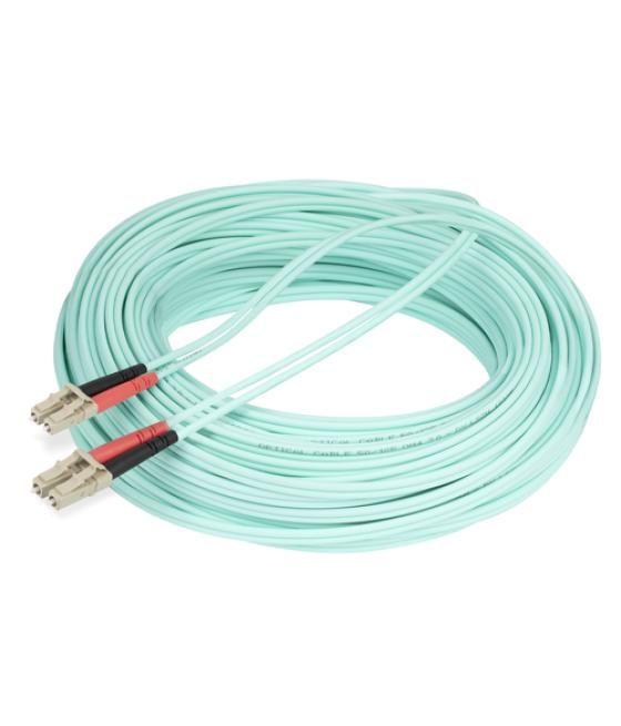 StarTech.com Cable 25m de Fibra Óptica Multimodo Dúplex LC/UPC a LC/UPC OM4 - LSZH - 50/125µm - LOMMF/VCSEL - para Redes de 100G