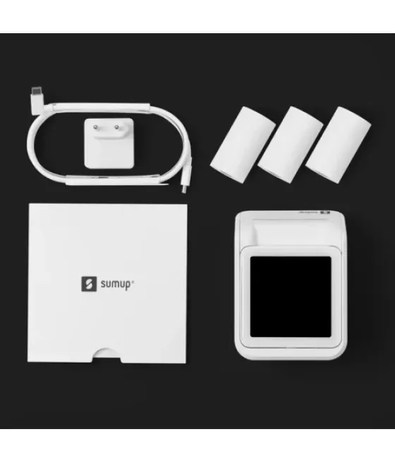Sumup datafono solo+printer tarjeta sim bundle retail eu