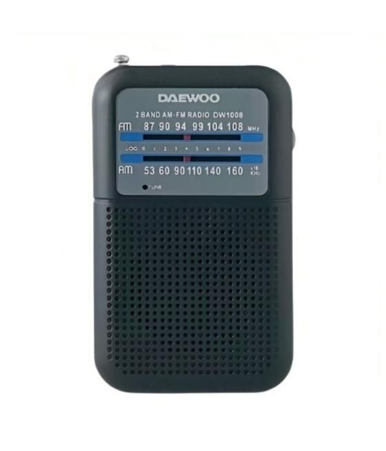Radio portátil daewoo dw1008/ negra