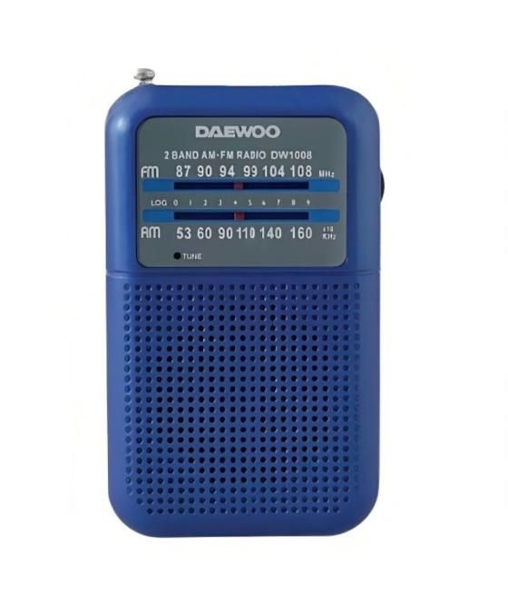 Radio portátil daewoo dw1008/ azul