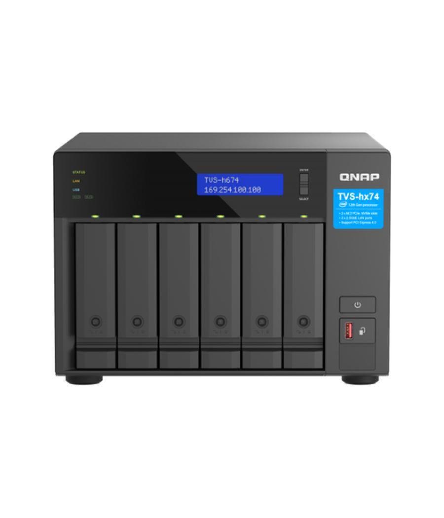 QNAP TVS-H674 NAS Torre Ethernet Negro i5-12400