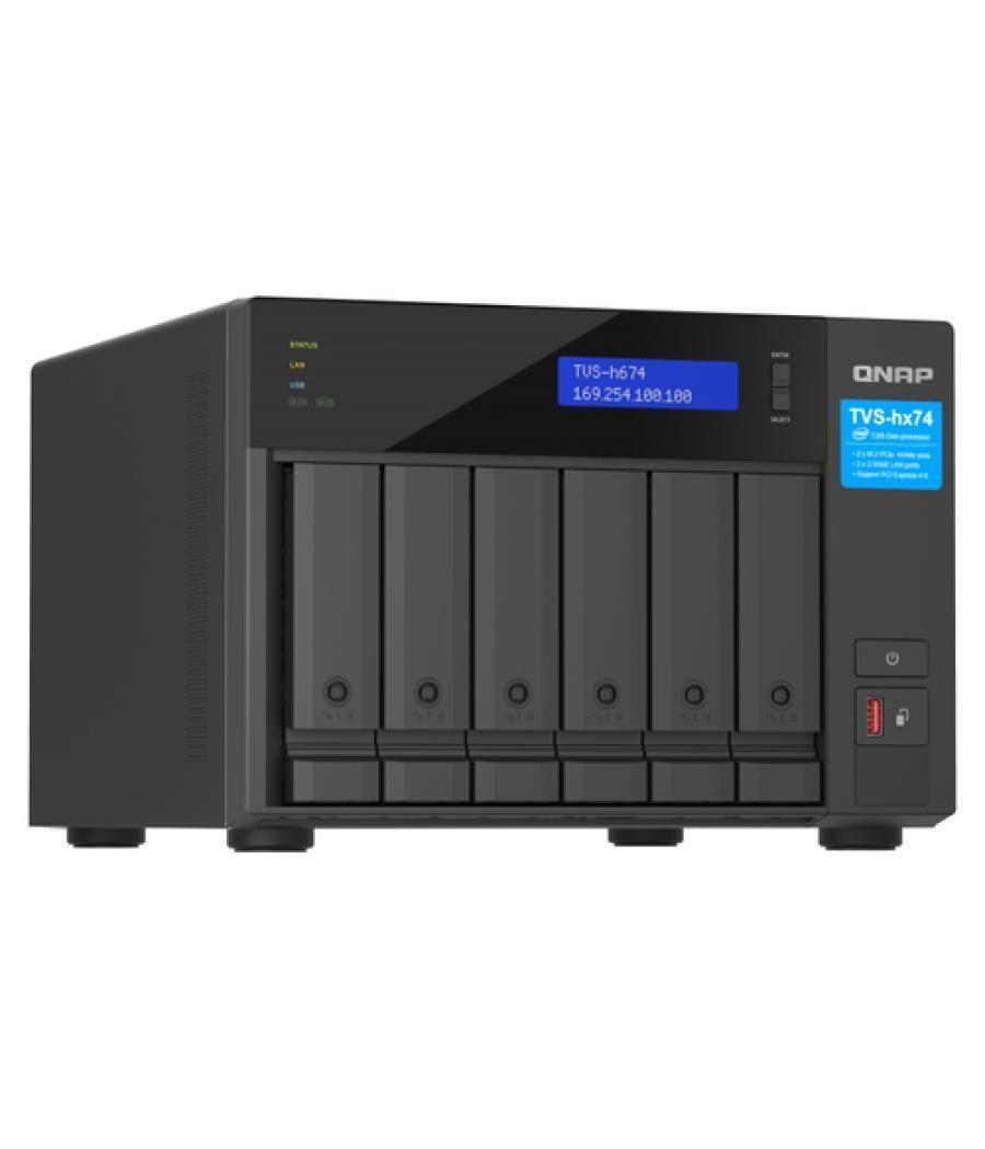 QNAP TVS-H674 NAS Torre Ethernet Negro i5-12400