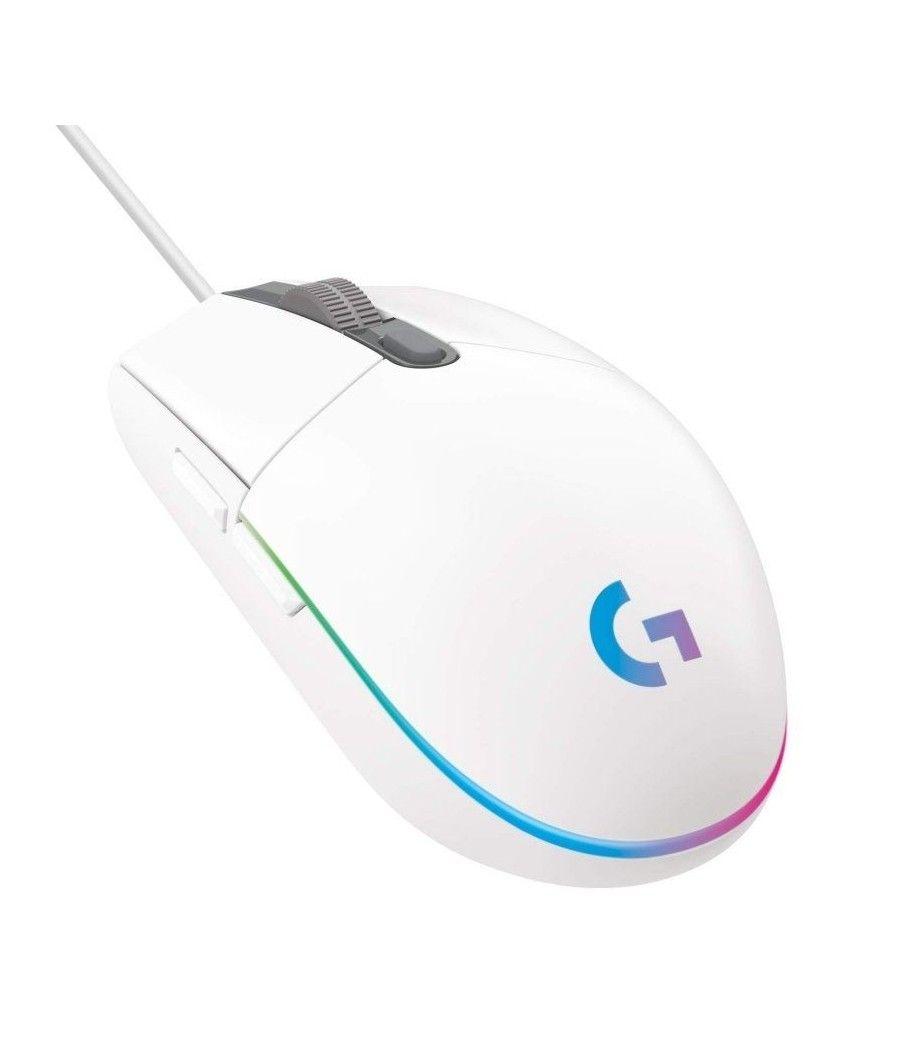 Ratón Gaming Logitech G102 Lightsync/ Hasta 8000 DPI/ Blanco - Imagen 1