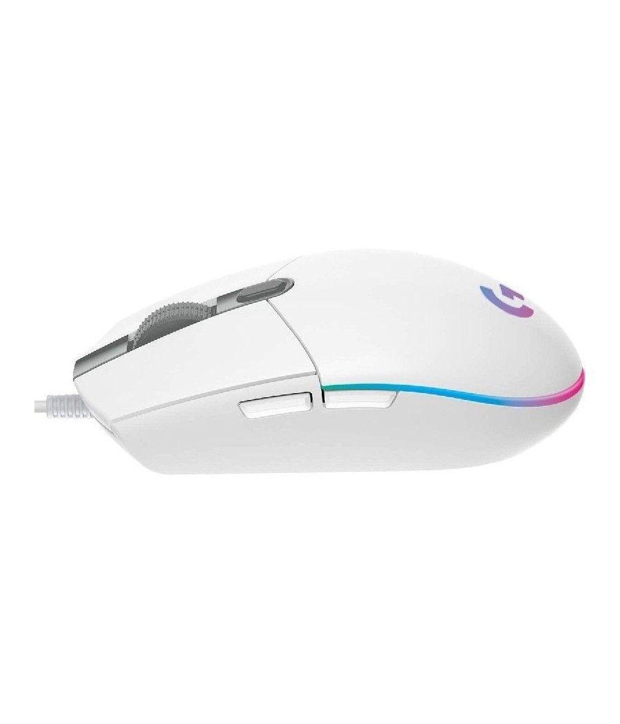 Ratón Gaming Logitech G102 Lightsync/ Hasta 8000 DPI/ Blanco - Imagen 4