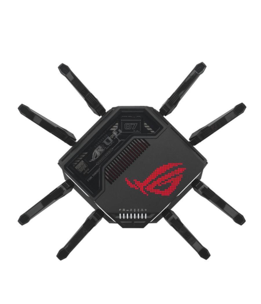 ASUS ROG Rapture GT-BE98 router inalámbrico 10 Gigabit Ethernet Quad-band (2.4 GHz / 5 GHz-1 / 5 GHz-2 / 6 GHz) Negro