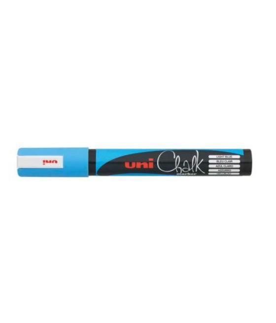 Uni-ball pwe-5m marcador de tiza azul claro 1 pieza(s)