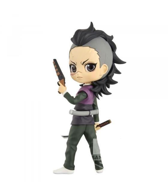 Figura banpresto q posket demon slayer kimetsu no yaiba genya shinazugawa 14cm