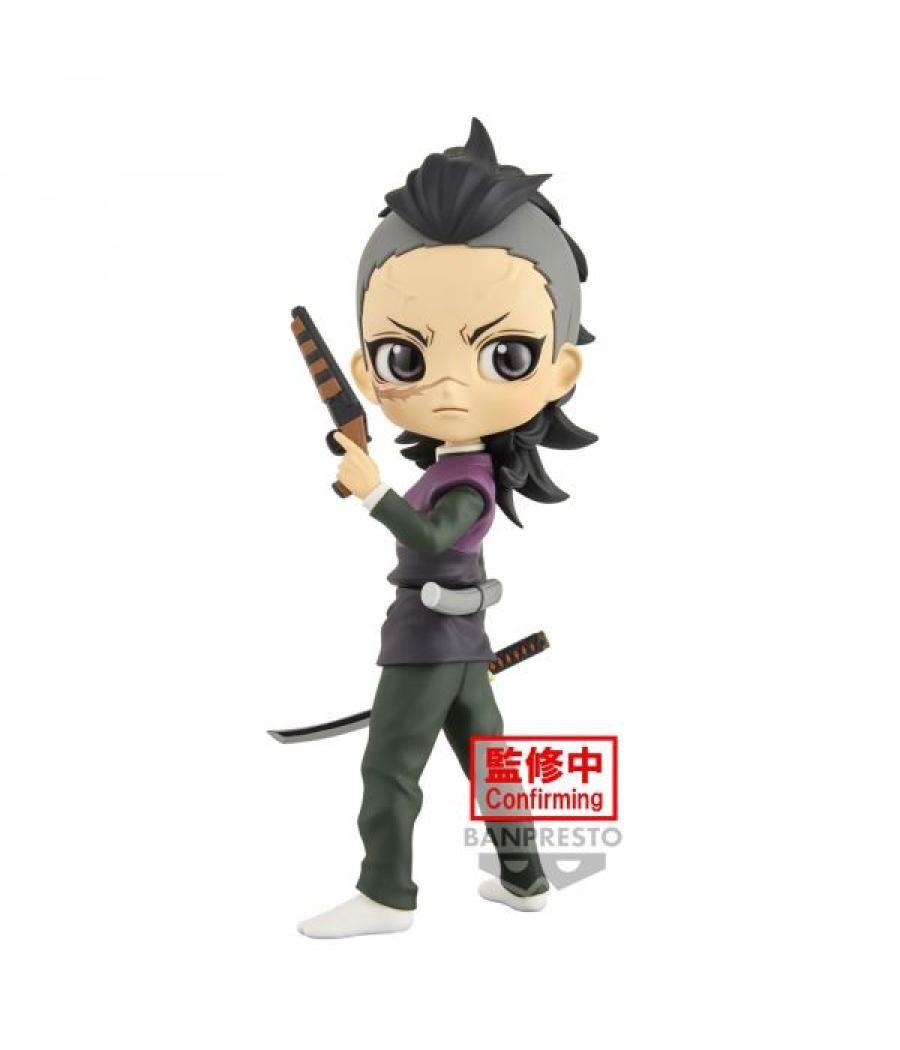 Figura banpresto q posket demon slayer kimetsu no yaiba genya shinazugawa 14cm