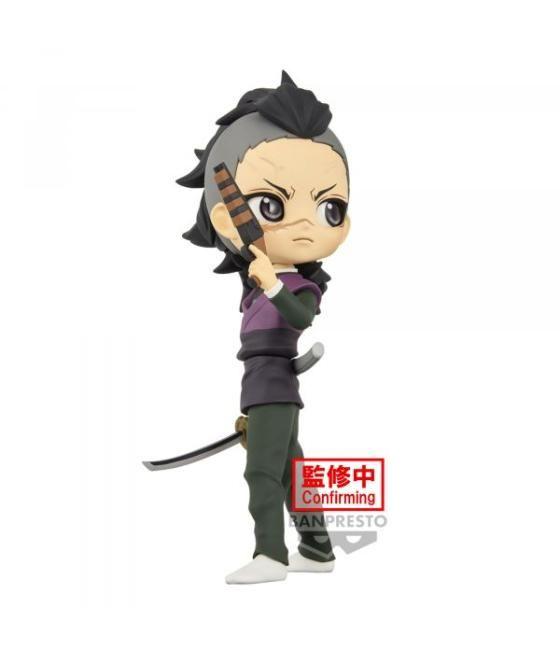 Figura banpresto q posket demon slayer kimetsu no yaiba genya shinazugawa 14cm