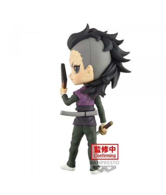 Figura banpresto q posket demon slayer kimetsu no yaiba genya shinazugawa 14cm