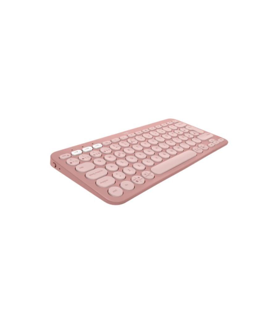 Teclado logitech pebble keys 2 k380s inalambrico rosa