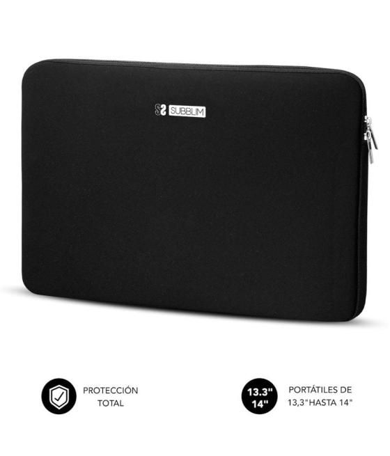 Funda subblim business laptop sleeve neoprene para portátiles 13.3'-14'/ negra