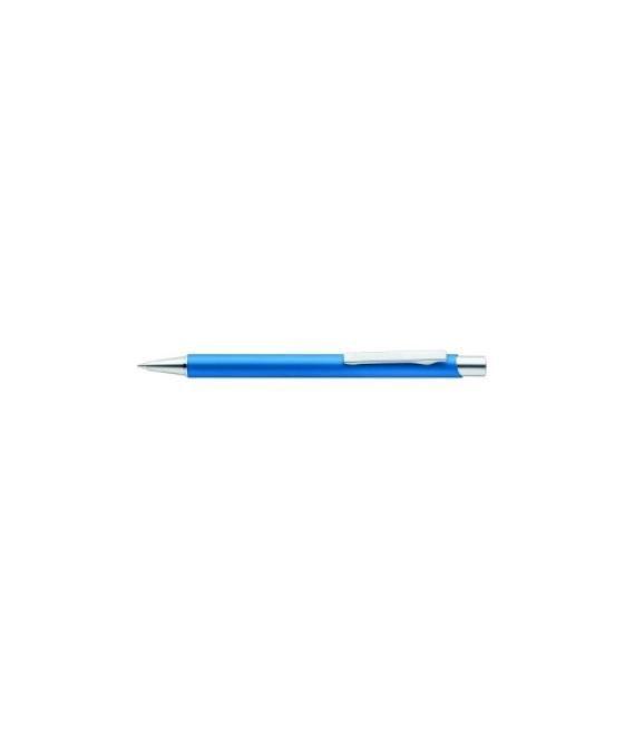 Boligrafo retráctil con cuerpo de metal elance beige azul pacifico staedtler 421 45-39