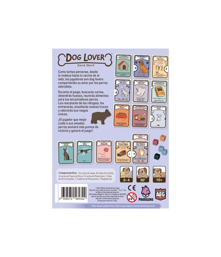 Juego de mesa dog lover edad recomendada 10 años