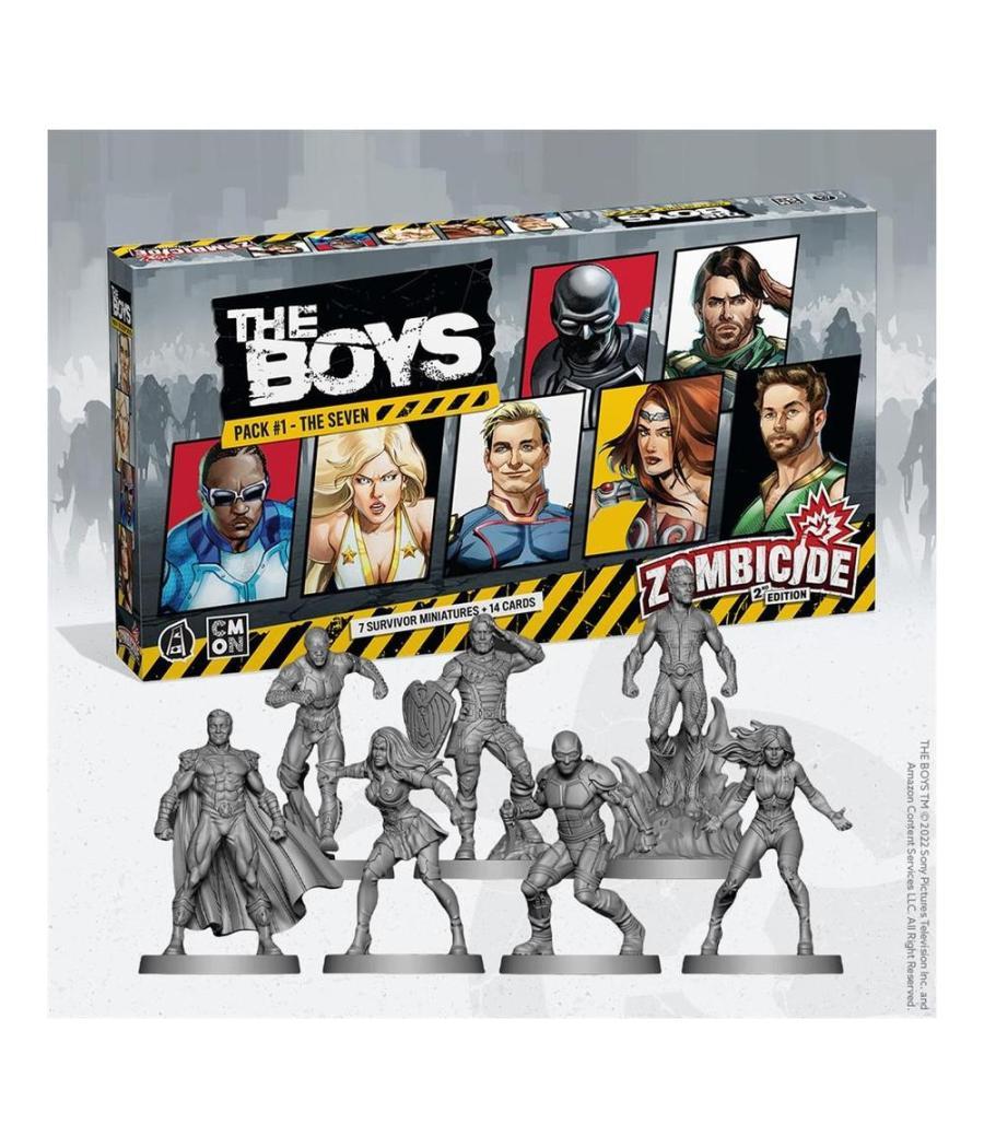 Juego de mesa zombicide 2e: the boys pack 1: the seven edad recomendada 14 años