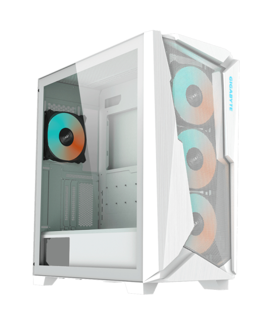 Caja gaming gigabyte ac301gw v2 atx 2xusb3.0 1xusbc rgb s/f blanco