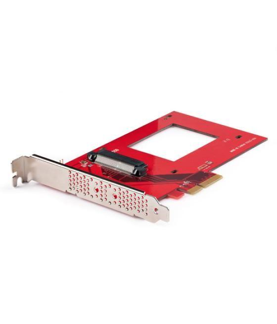 StarTech.com Tarjeta Adaptador U.3 a PCIe - Adaptador PCIe 4.0 x4 para SSDs U.3 NVMe de 2,5" - Tarjeta de Expansión PCI Express 