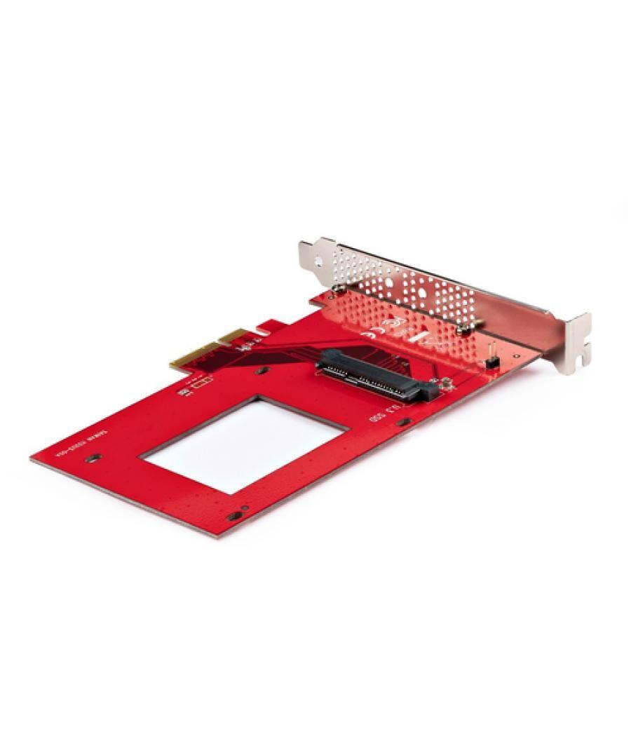 StarTech.com Tarjeta Adaptador U.3 a PCIe - Adaptador PCIe 4.0 x4 para SSDs U.3 NVMe de 2,5" - Tarjeta de Expansión PCI Express 