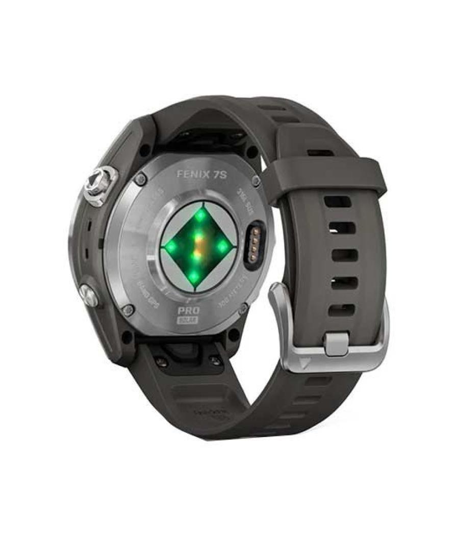 Smartwatch garmin gps fenix 7s pro solar silver-gr