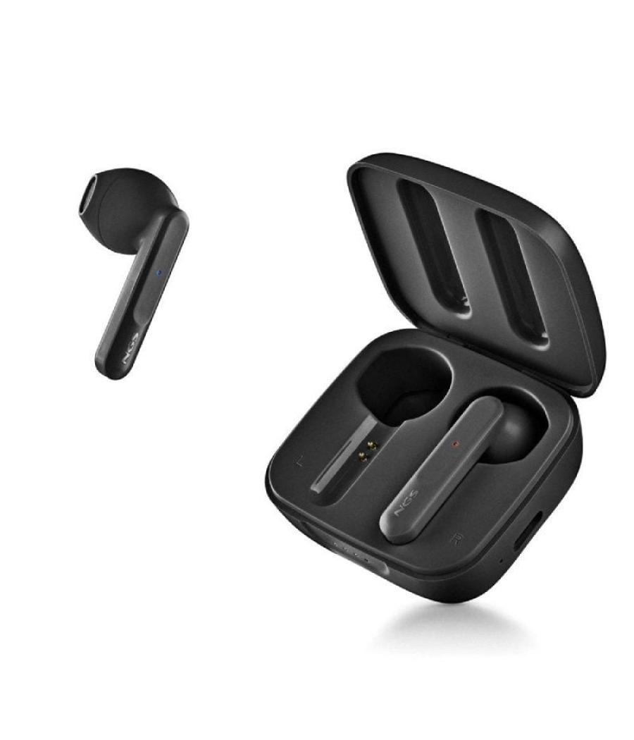 Auriculares bluetooth ngs ártica move con estuche de carga/ autonomía 7h/ negros