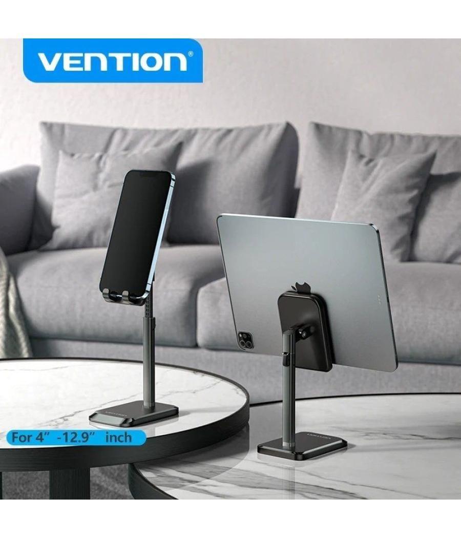 Soporte para smartphone/tablet vention kcqb0/ negro