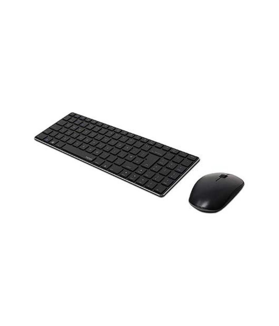 Pack raton+teclado wireless rapoo 9300m black