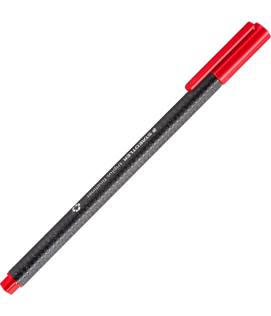 Rotulador triplus fineliner 334 eco edition rojo staedtler 334 r-2