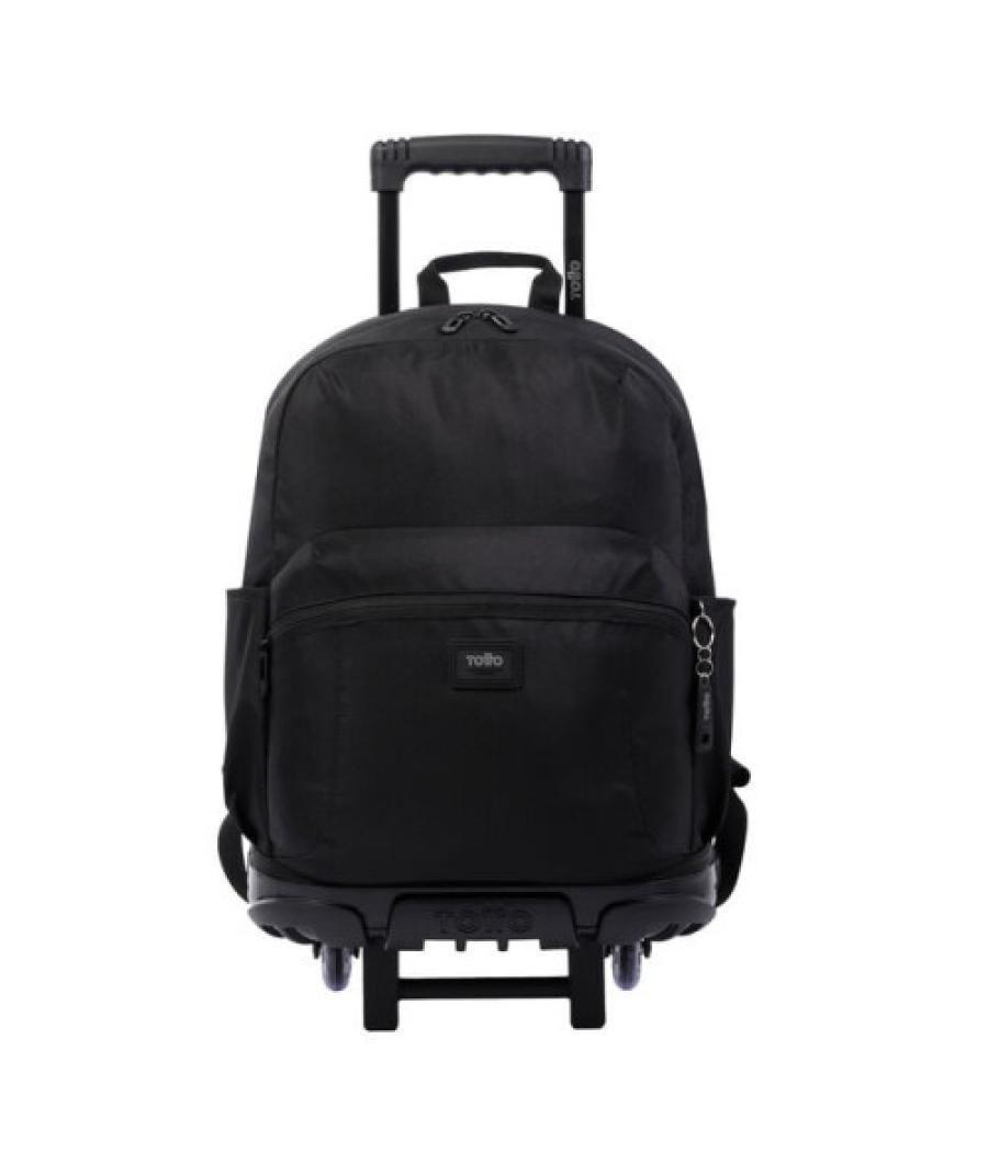 Mochila escolar con ruedas grande negra - trik totto ma03tki003-22200-n01