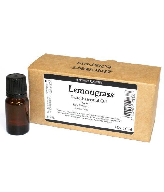 10ml Lemongrass Essential Oil Unbranded Label