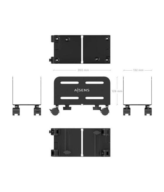 Soporte de suelo con ruedas aisens mpc06-207 para pc/ hasta 10kg