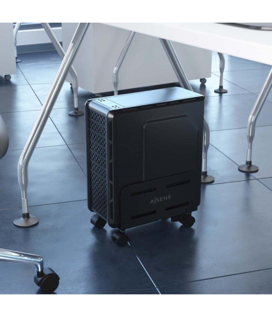 Soporte de suelo con ruedas aisens mpc06-207 para pc/ hasta 10kg