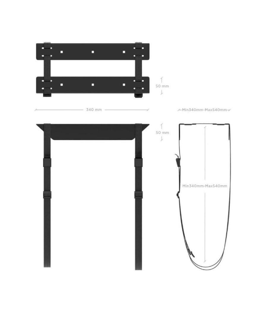 Soporte bajo mesa aisens mpc07-209 para pc/ hasta 10kg