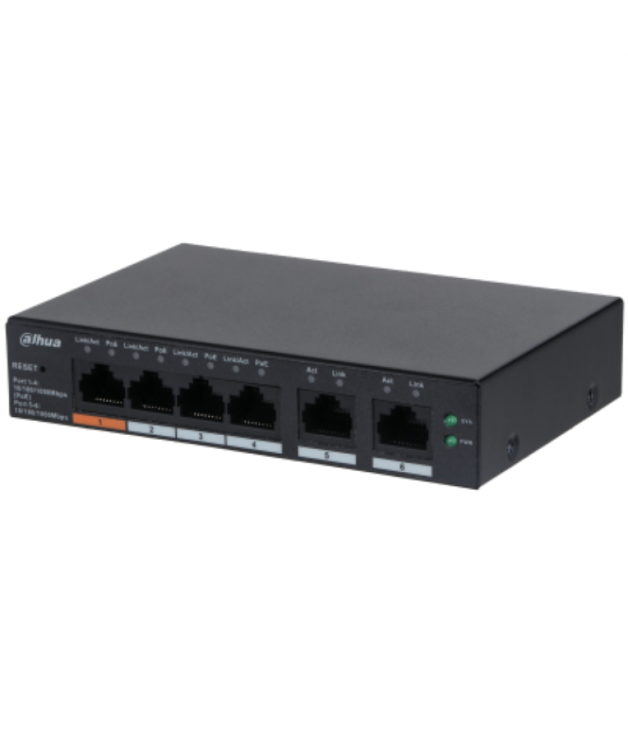 Switch it dahua dh-cs4006-4gt-60 gigabit switch with 4-port poe