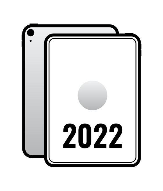 Apple ipad 10.9 2022 10th wifi/ a14 bionic/ 256gb/ plata - mpq83ty/a