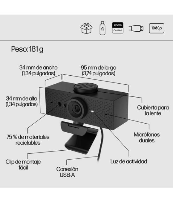 HP Cámara web 620 FHD