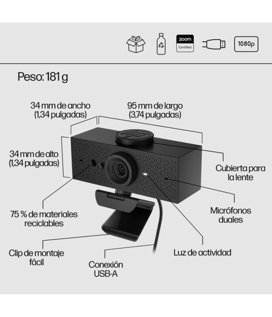 HP Cámara web 620 FHD