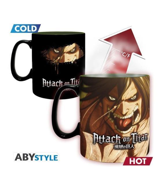 Taza abystyle attack on titan shingeki no kyojin titan eren s3 460 ml