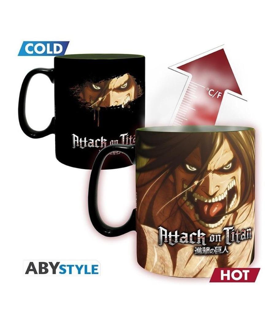 Taza abystyle attack on titan shingeki no kyojin titan eren s3 460 ml