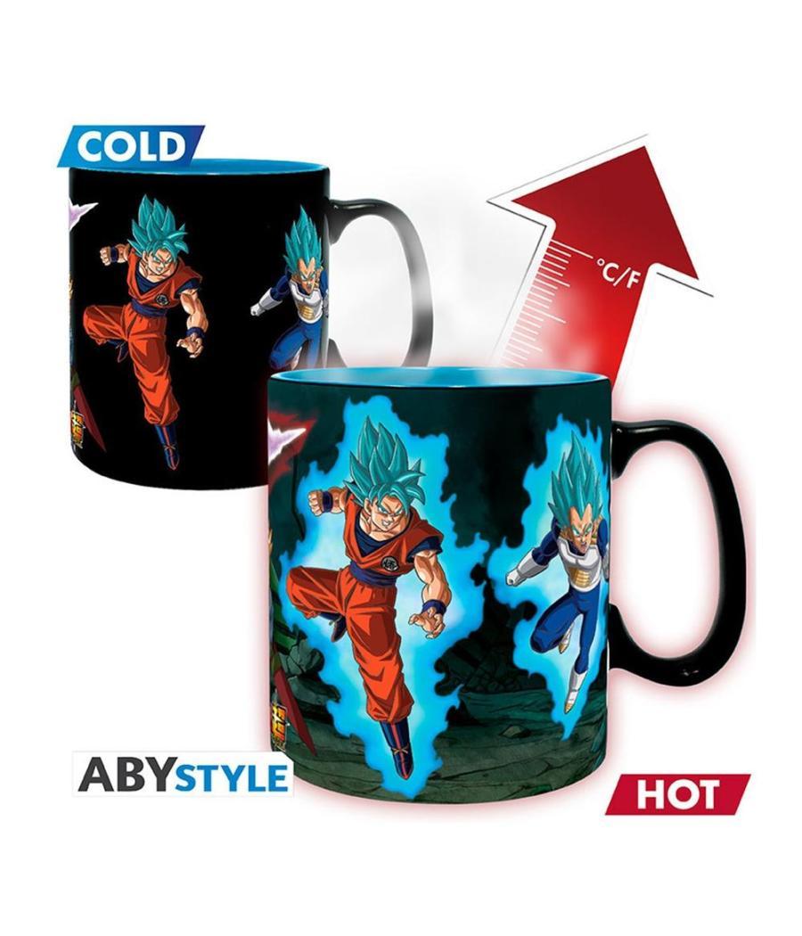 Taza abystyle dragon ball super saiyans vs black 460 ml