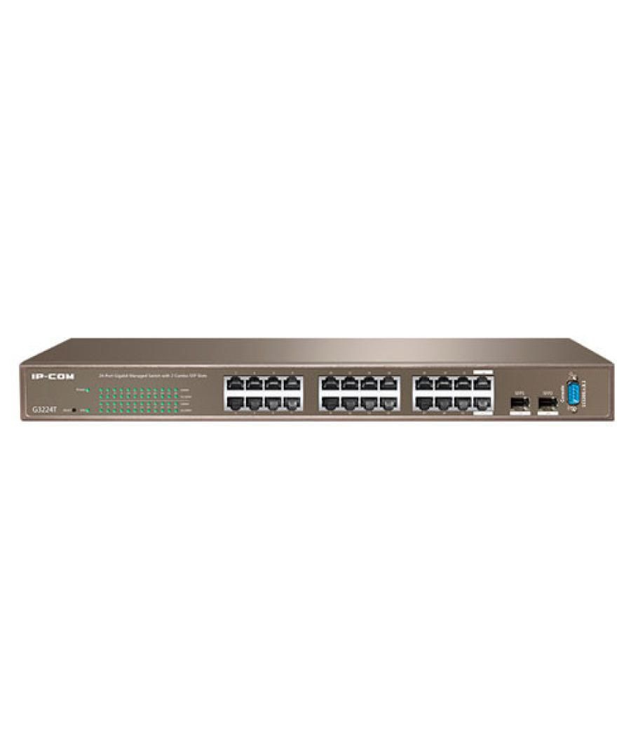 Ipcom full management switch g3224t 24-ports gigabit l2 management switch with 2 combo sfp ports,1 console port (g3224t)