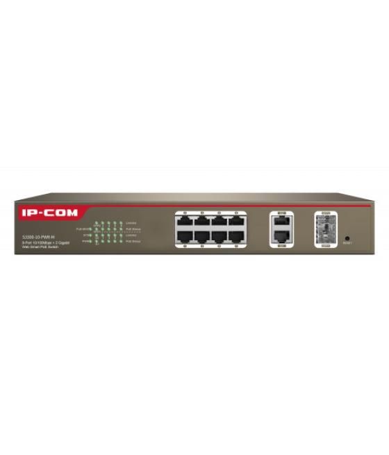 Ip-com networks s3300-10-pwr-m switch gestionado l2 fast ethernet (10/100) gris energía sobre ethernet (poe)