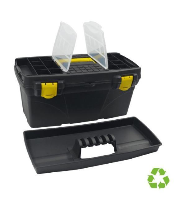 Caja sostenible para herramientas 19x39x18cm pp negro archivo 2000 cp14901139 ne