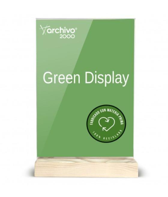 Expositor sobremesa sostenible greendisplay 4x15x24cm a5 archivo2000 15905m1 cs tp